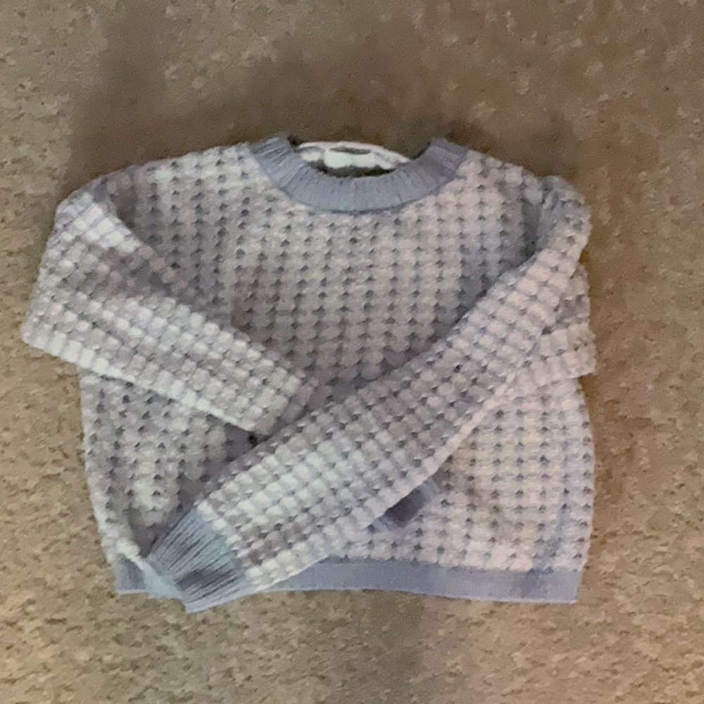 This is a blue and white shirt